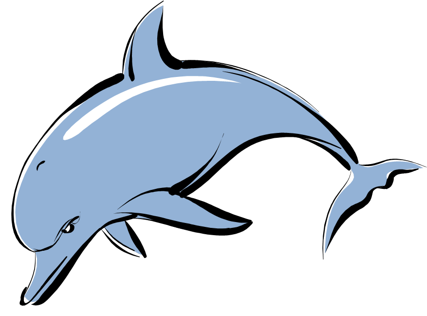 Dunaire Elementary School Dolphin Logo