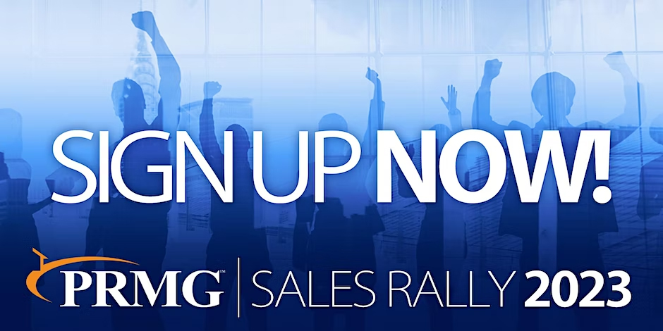 PRMG Events Sales Rally 2023 Graphic
