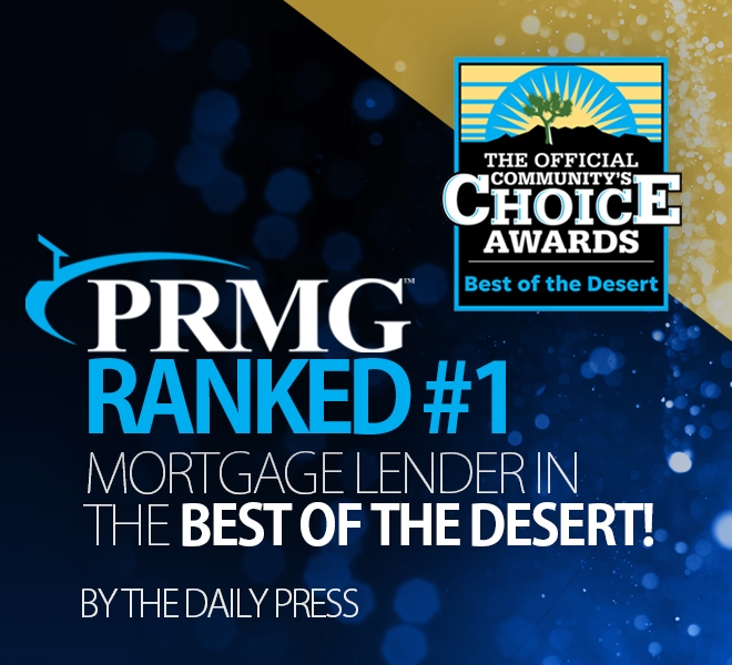PRMG Ranked #1 Mortgage Lender in the Best of the Desert competition