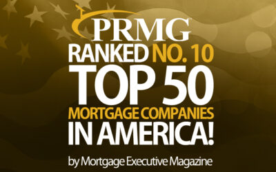 PRMG Ranks No.10 in Top 50 Mortgage Companies